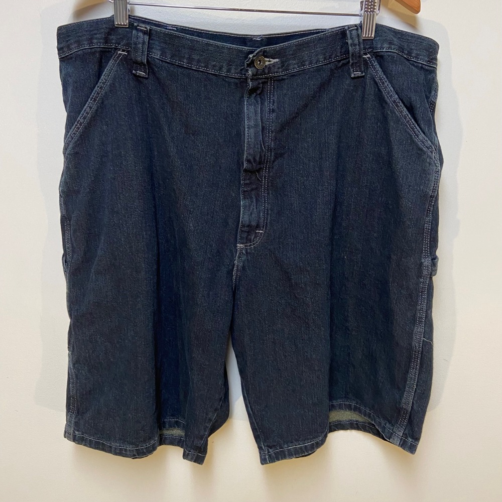 Wrangler Originals Carpenter Shorts Mens 40 Blue Denim Utility 67CUTBD Dark Wash